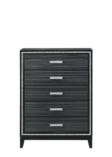 Acme - Haiden Chest 28436 Weathered Black Finish