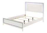 Acme - Haiden EK Bed W/Led 28447EK White Finish