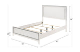 Acme - Haiden EK Bed W/Led 28447EK White Finish