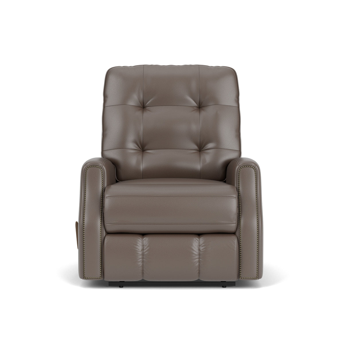 Devon Transitional Leather Recliner, Nailhead Trim | Flexsteel