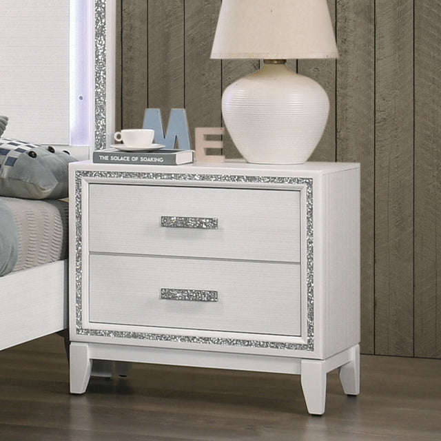 Acme - Haiden Nightstand 28453 White Finish