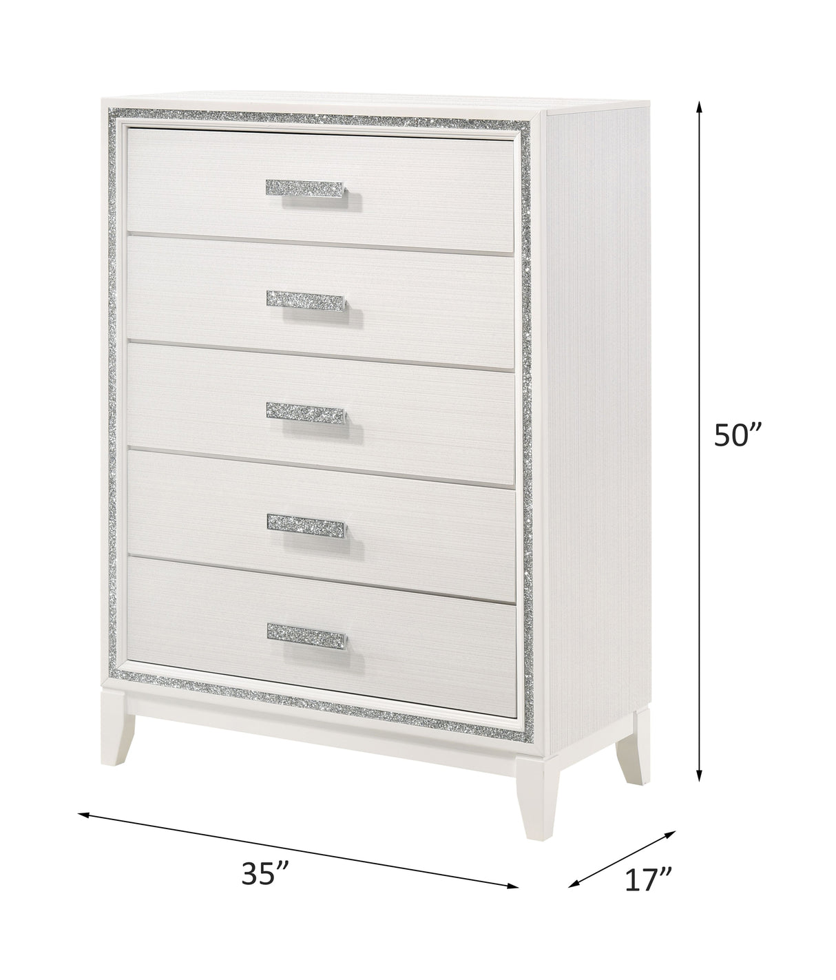 Acme - Haiden Chest 28456 White Finish