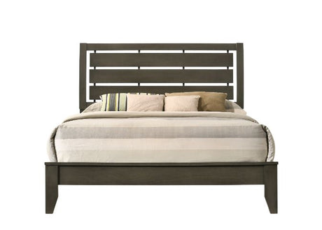 Acme - Ilana EK Bed 28467EK Gray Finish