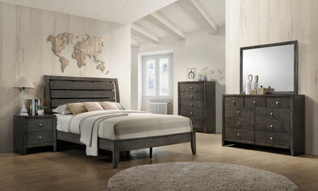 Acme - Ilana Queen Bed 28470Q Gray Finish