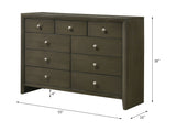 Acme - Ilana Dresser 28475 Gray Finish