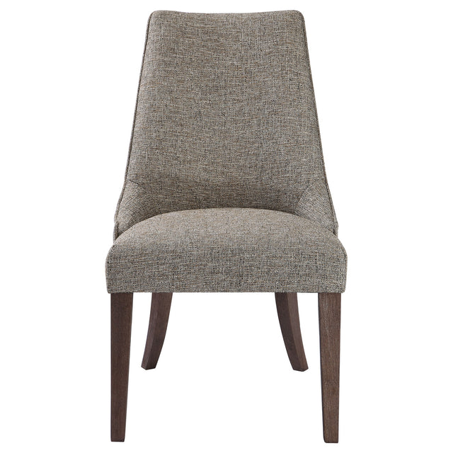Daxton Armless Chair Earth Tone - Beige / Dark Brown by Uttermost - View 1