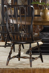 Sanctuary Spindle Side Chair Ebony - Black / Dark Brown by Hooker Furniture - View 2