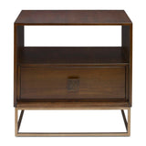 Bexley Walnut Side Table - Dark Brown by Uttermost - View 1
