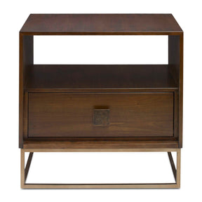 Bexley Walnut Side Table - Dark Brown by Uttermost - View 1
