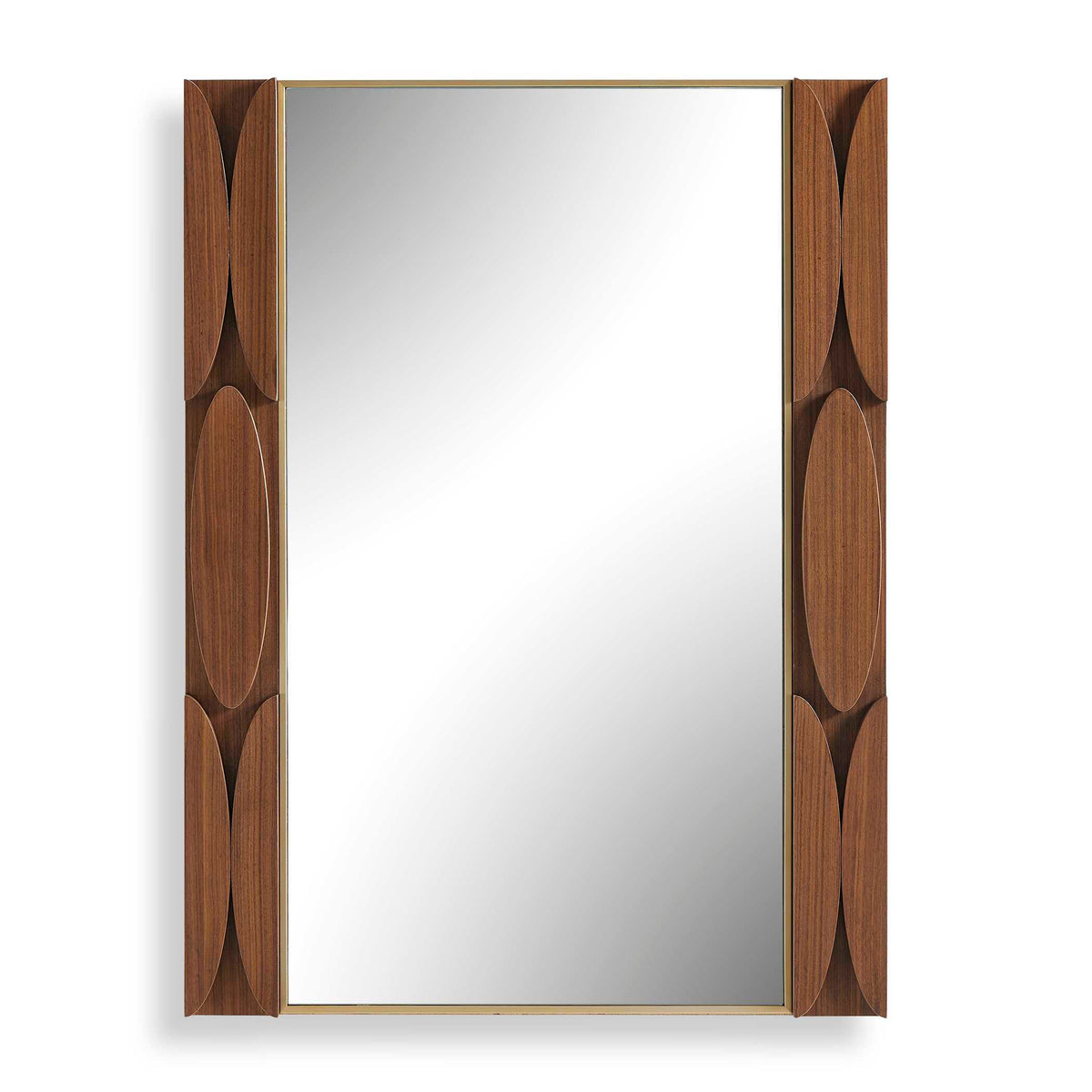 Macario Mid-Century Wood Mirror Woodtone - Dark Brown by Uttermost - View 1