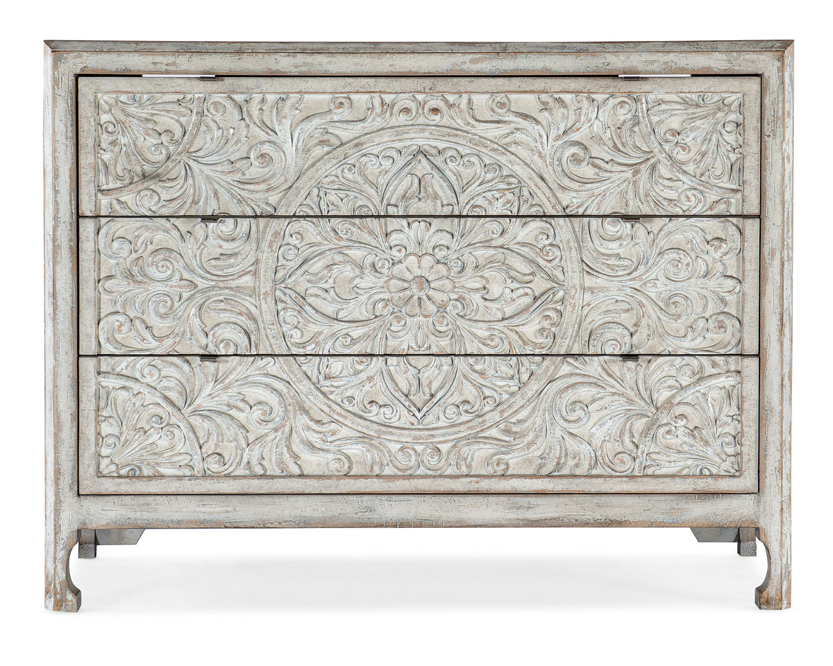 La Grange Lockhart Three-Drawer Accent Chest - White by Hooker Furniture - View 4