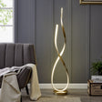 Vienna LED 55" Tall Floor Lamp // Sandy Gold  | Finesse - Home Elegance USA