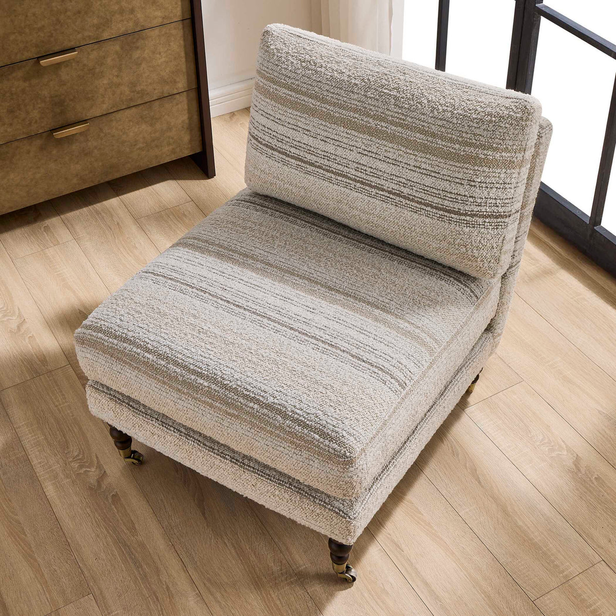 Chatsworth Modern Slipper Chair - White by Uttermost - View 4