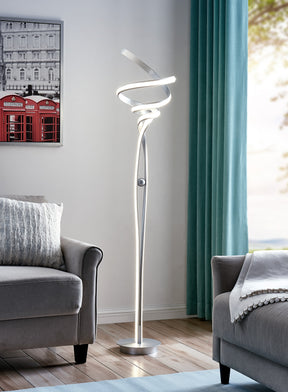 Munich LED Silver 63" Floor Lamp // Dimmable  | Finesse - sold by Home Elegance USA