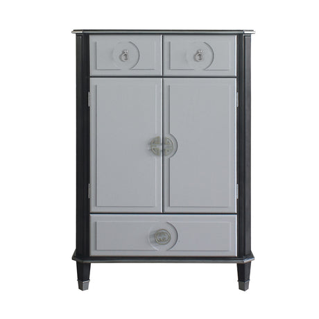 Acme - House Beatrice Chest 28816 Charcoal & Light Gray Finish