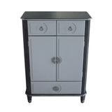 Acme - House Beatrice Chest 28816 Charcoal & Light Gray Finish