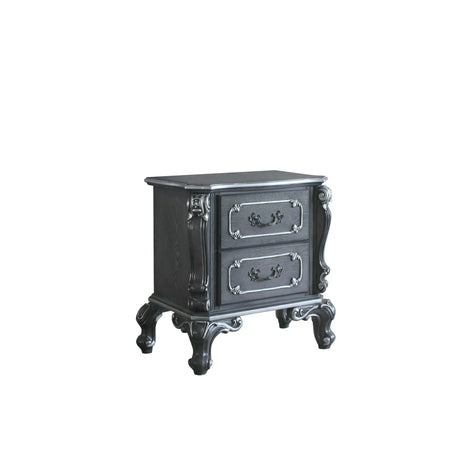 Acme - House Delphine Nightstand 28833 Charcoal Finish