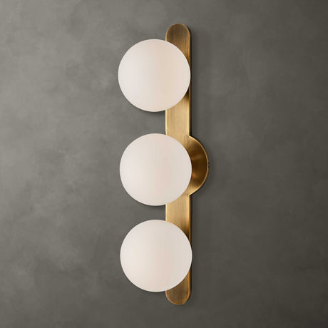 Droplet Mid-Century 3 Light Sconce - Yellow by Uttermost - View 1