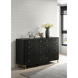 Anser Black 8-drawer Dresser