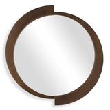 Reverse Round Mirror - Dark Brown by Uttermost - View 1