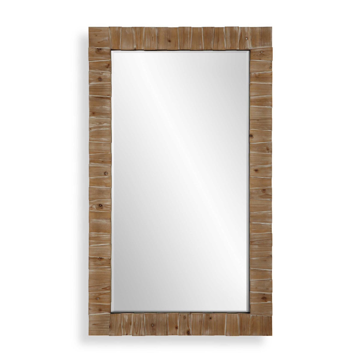 Ayanna Wood Mirror Gray Washed - Dark Brown by Uttermost - View 1