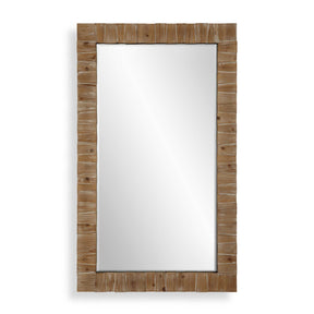 Ayanna Wood Mirror Gray Washed - Dark Brown by Uttermost - View 1