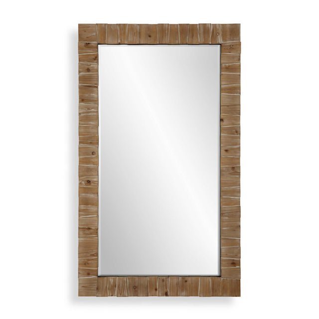 Ayanna Wood Mirror Gray Washed - Dark Brown by Uttermost - View 1