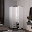 Armoire 70.9' H, 1 Door, 3 Drawers, 7 Shelves, 10 Legs, White - Bedroom - sold by Home Elegance USA