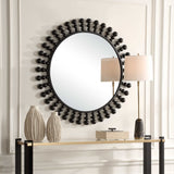 Aziel Round Mirror - Black by Uttermost - View 3