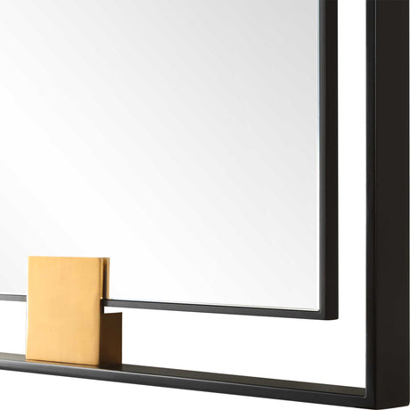 Cornerstone Oversized Mirror - Black by Uttermost - View 5