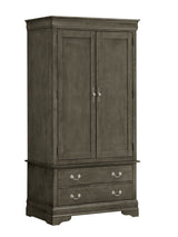 Louis Phillipe G3105-A Armoire , Gray - sold by Home Elegance USA