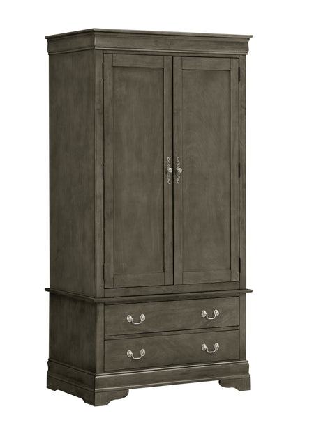 Louis Phillipe G3105-A Armoire , Gray - sold by Home Elegance USA