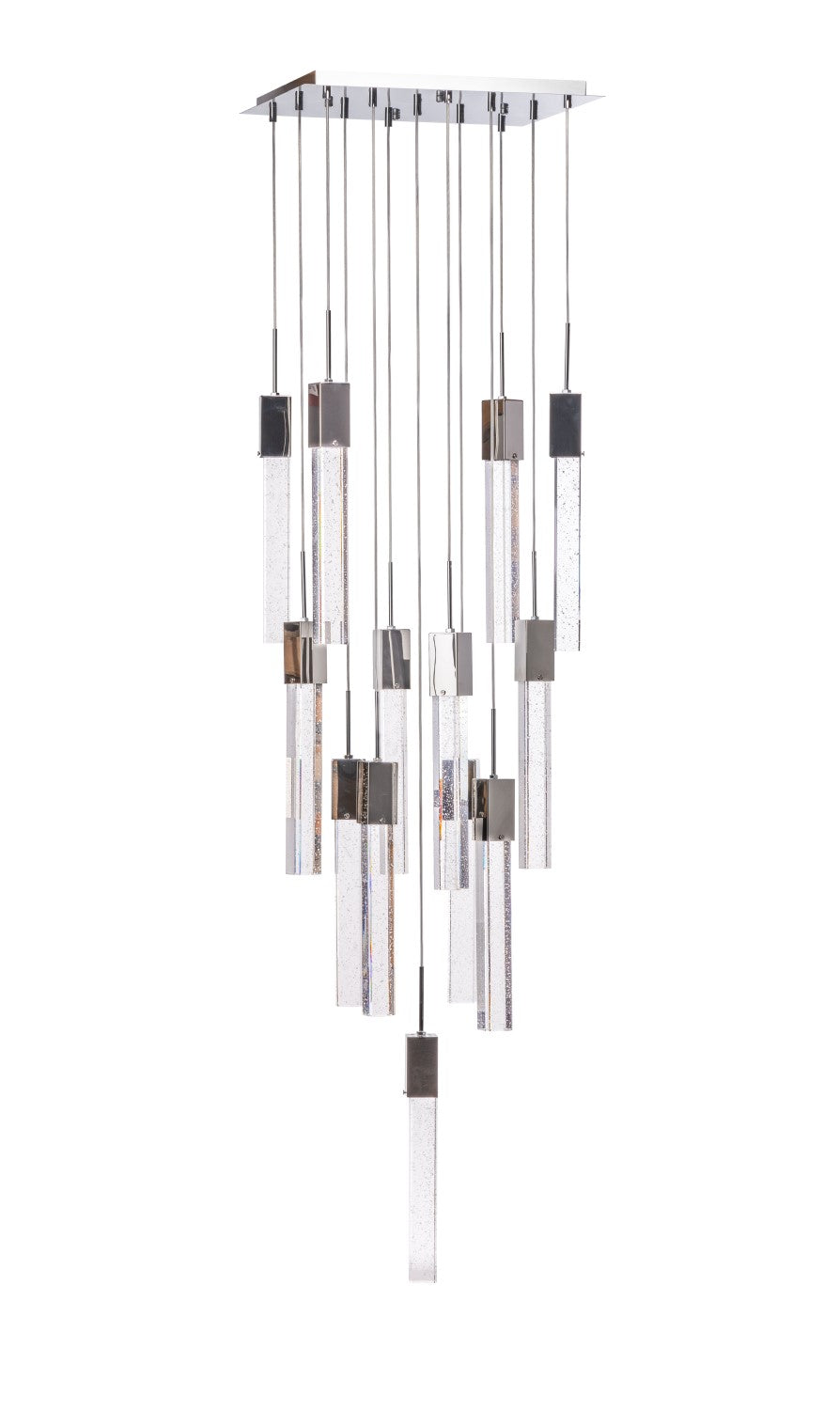 Rectangular Crystal Chandelier // XL 13 Light  | Finesse