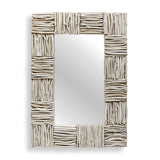 Lathey Teak Mirror Woodtone - Gray by Uttermost - View 1
