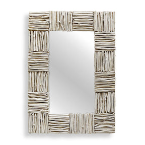 Lathey Teak Mirror Woodtone - Gray by Uttermost - View 1