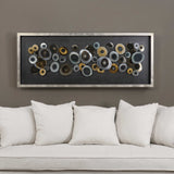 Discs Shadow Box Silver - Black / Dark Brown by Uttermost - View 2