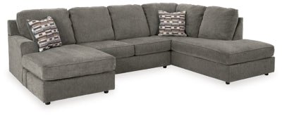 Ashley Putty O'Phannon 29402S1 2 - Piece Sectional with Chaise - Chenille | Home Elegance USA