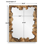 Abraham Wood Mirror Woodtone - Light Brown by Uttermost - View 2
