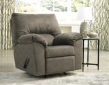 Ashley Flannel Norlou Rocker Recliner - Velvet | Home Elegance USA