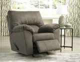 Ashley Flannel Norlou Rocker Recliner - Velvet | Home Elegance USA