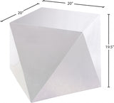 Gemma 3 Piece Occasional Table Set In Silver - 222Silver-3Set | Meridian - sold by Home Elegance USA