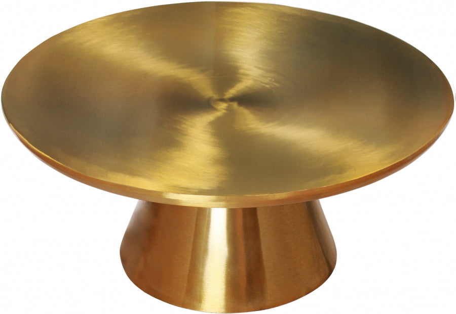 Martini 3 Piece Occasional Table Set In Brushed Gold - 239-3Set | Meridian - sold by Home Elegance USA