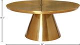 Martini 3 Piece Occasional Table Set In Brushed Gold - 239-3Set | Meridian - sold by Home Elegance USA