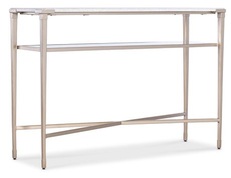Melange Jen Console Table - Gold / White by Hooker Furniture - View 1