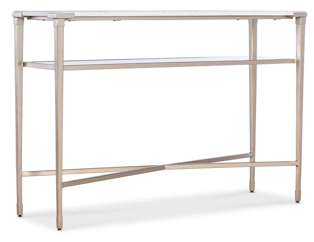 Melange Jen Console Table - Gold / White by Hooker Furniture - View 1