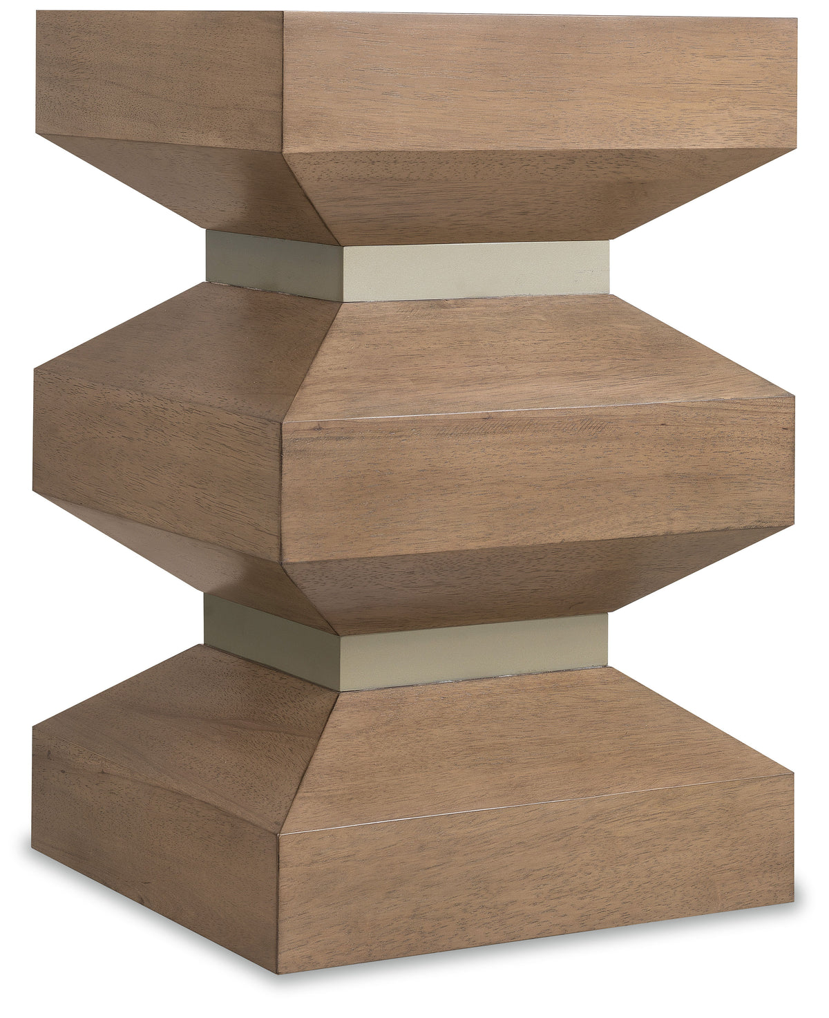 Sonnet Square End Table - Dark Gray / Light Brown by Hooker Furniture - View 1