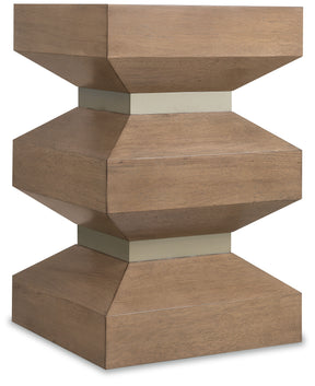 Sonnet Square End Table - Dark Gray / Light Brown by Hooker Furniture - View 1