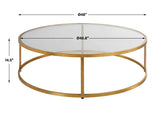 Radius Modern Circular Coffee Table - Gold by Uttermost - View 8