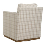 Basie Casual Linen Swivel Chair White - Beige by Uttermost - View 8