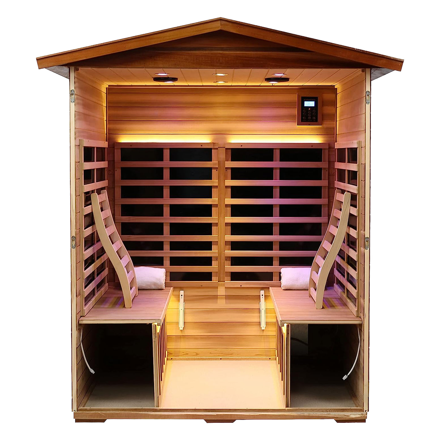 Four-person far-infrared outdoor sauna-B - Home Elegance USA